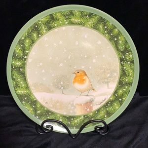 Hallmark Sketchbook Winter Bird Plate